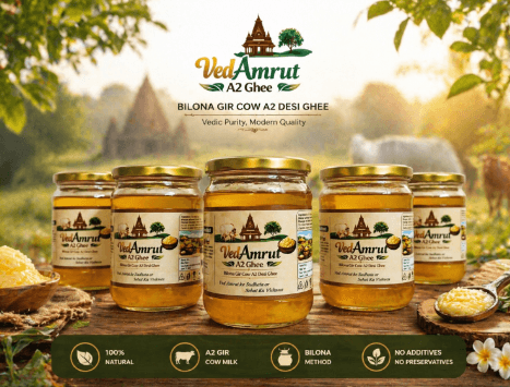 VedAmrut Premium Bilona Gir Cow A2 Desi Ghee 1 KG