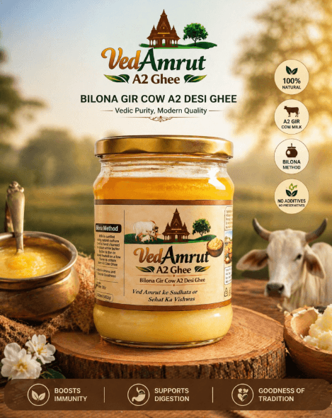 VedAmrut Premium Bilona Gir Cow A2 Desi Ghee 1 KG
