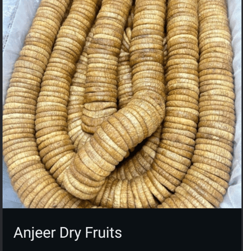 Premium Dried Afghan Fig (Anjeer) 1 KG