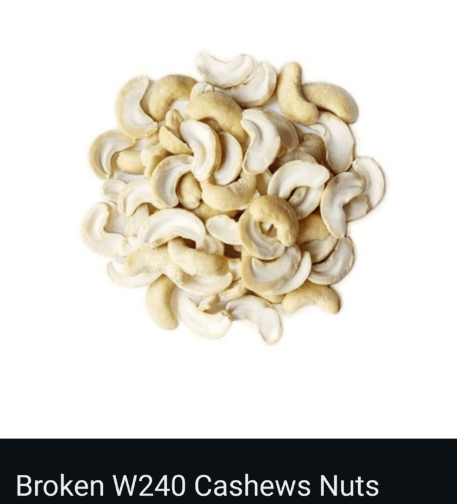 Premium Broken W240 Cashew Nuts 1 KG