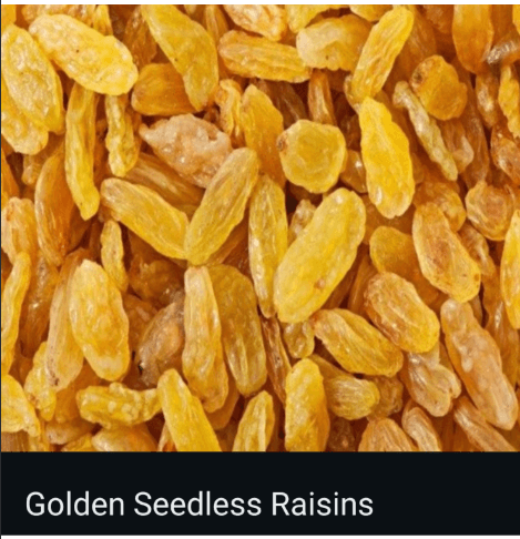 Premium Golden Seedless Raisins 1 KG