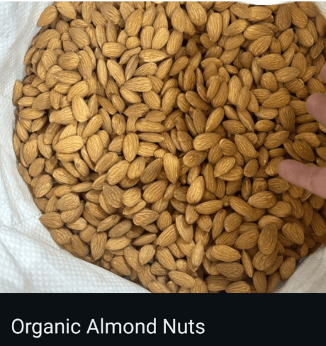 Raw Organic Almond Nuts 1 KG