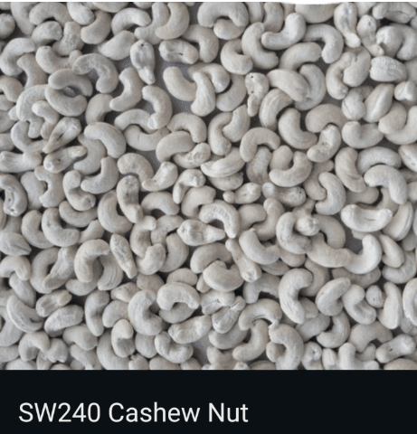 Premium Scorched Whole SW240 Cashews 1 KG