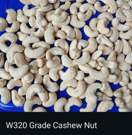 Classic Standard W320 Whole Cashew Nuts 1 KG